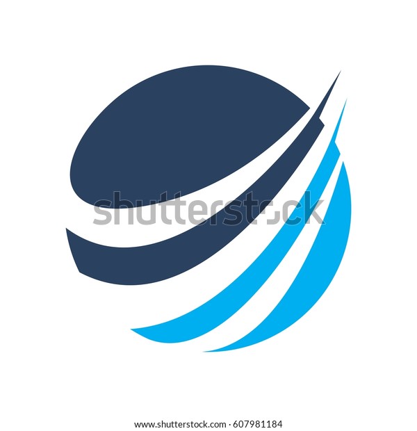 Abstract Blue Accounting Financial Management Logo Stock Vector ...