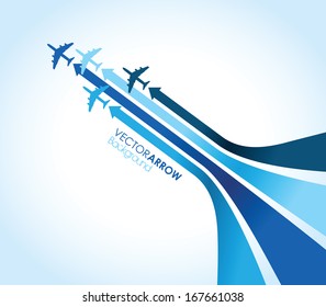 abstract blue airplane background 