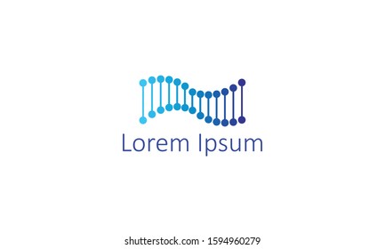 Abstract Blue aqua connected dot corporate digital liquid vector logo, DNA Icon Design Template. Genetic, Bio, chemistry, Modern Illustration can be use for company brand, design element.
