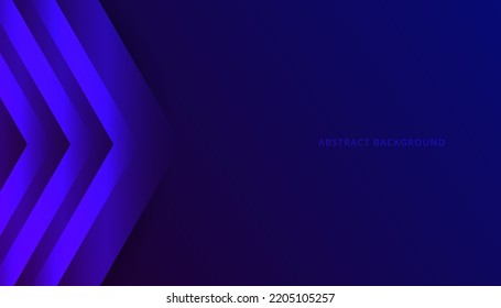 Resumen de fondo de flecha azul con ornamento simple, el concepto de fondo degradado.