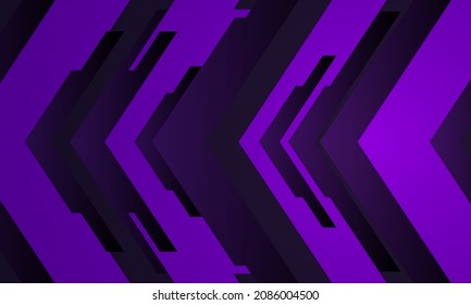 Abstract blue arrow glowing with lighting on orange background technology hi-tech concept vector.