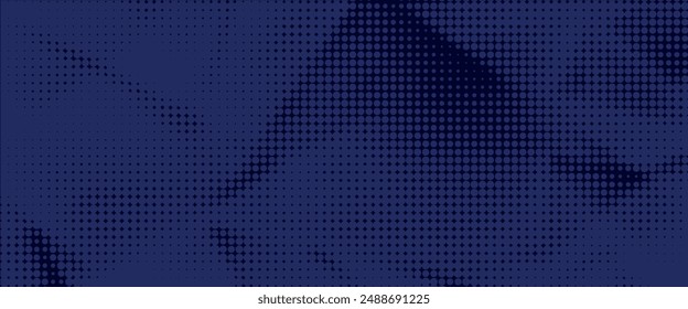 Abstractas flecha azul brillante con iluminación y cuadrícula de línea sobre fondo azul tecnología de alta tecnología concepto