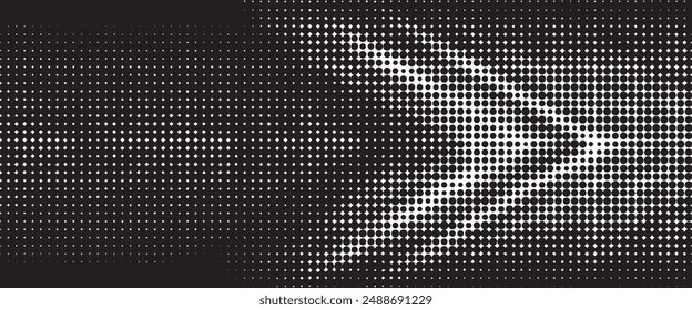 Abstract blue arrow glowing with lighting and line grid on blue background technology hi-tech concept