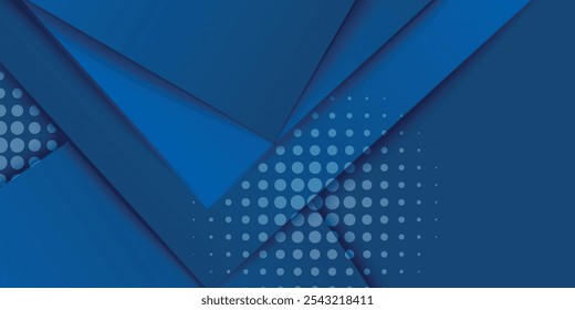 Flecha azul Abstractas que brilla intensamente con la iluminación y la rejilla de línea en el concepto de alta tecnología de la tecnología del fondo azul. Ilustración vectorial