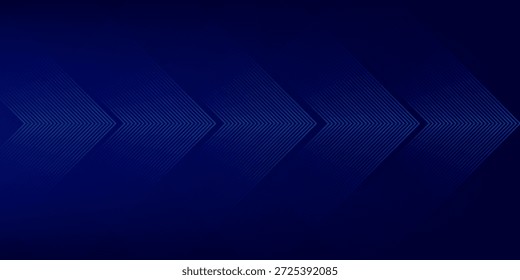 Flecha azul Abstractas que brilla intensamente con la iluminación y la rejilla de línea en el concepto de alta tecnología de la tecnología del fondo azul