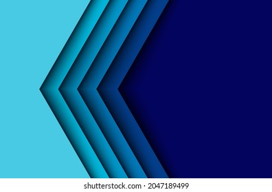 fondo de las capas de cota de solapamiento de flecha azul abstracta. vector eps10
