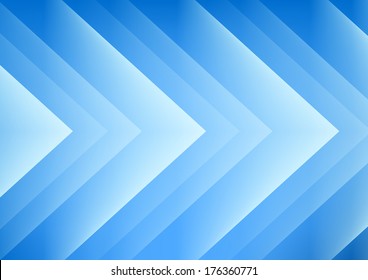 Abstract blue arrows background for presentation svg
