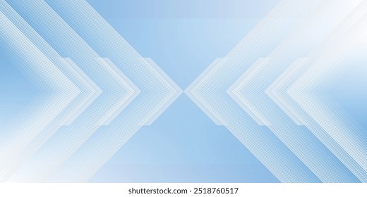 Abstract blue arrows futuristic technology background concept high-speed movement. Dynamic motion blue hi tech digital arrows and stripes. Vector