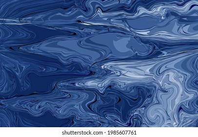 fondo de pintura de arte azul abstracto