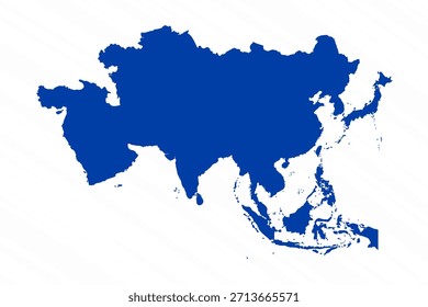 Abstractas Azul Asia Mapa simple