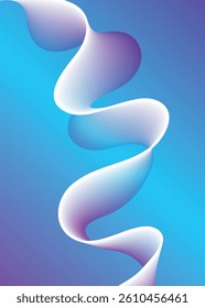 Abstract blue backdrop technology background with flowing dynamic wave lines. Abstract modern technology background with blue energy wavy smooth lines blend and particles data flow.
