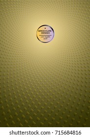 Abstract blue background a4 format. Halftone pattern spiral. Triangle, golden