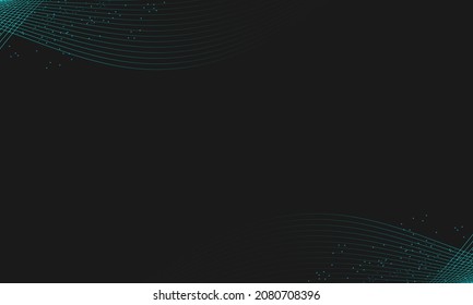 Abstract blue background with arch line wave, minimal blue background gradient. Suitable for various background design, template, banner, poster, presentation, etc.