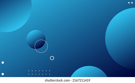 Abstract Blue background with beautiful liquid fluid. background with circle shape. design elements with fluid gradient. Creative illustration for poster, web, landing, page, cover, ad, greeting