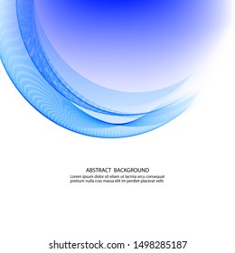 
Abstract blue background with beautiful wave lines. Design element