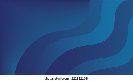 Abstract Blue Background with Beautiful Wave