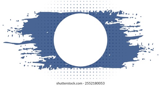 Abstract Blue Background With Blob And Bubble, Vector Illustration