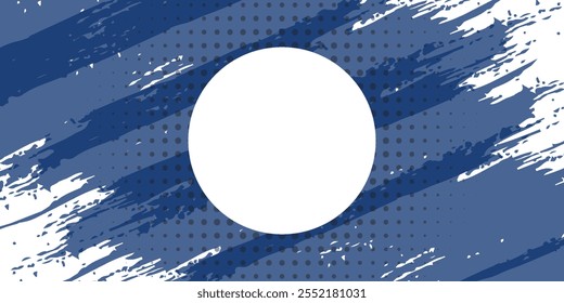 Fondo azul Abstractas con la gota y la burbuja, Ilustración vectorial