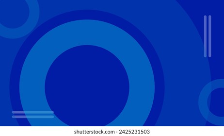 Abstract Blue Background with blur circle illustration, suitable for background computer or presentation