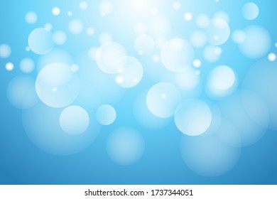 Abstract Blue Background with Bokeh Light effect