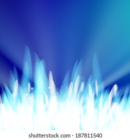 Abstract blue background with bottom light border