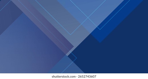 Fundo azul abstrato com caixa abstrata retângulo formas geométricas elemento moderno para design de apresentação de banner resumo simples