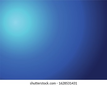 abstract Blue background with bright center spotlight. Vector illustration eps 10.