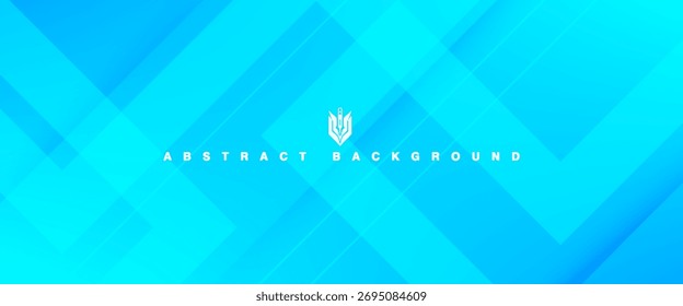 abstract blue background. Bright colored abstract geometric background with blue gradient color combination.