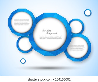 Abstract blue background. Bright illustration