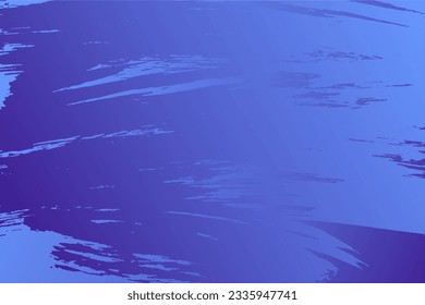 Abstract blue background with brush stroke style. Template illustration with scratch and texture effect.  