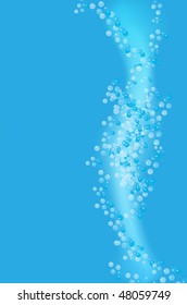 Abstract blue Background With bubbles