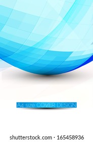 Abstract blue background, business concept cover design.