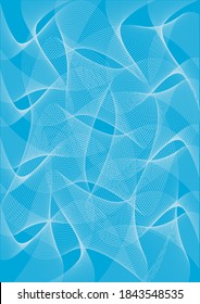 Abstraktes blaues Hintergrundzertifikat.
Illustration der abstrakten Wasseroberfläche mit Wellen.Vektorgrafik verfügbar.