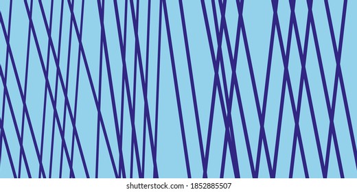Resumen de fondo azul con líneas verticales caóticas. Patrón de invitación, web, textil, papel pintado, papel envolvente. Ilustración del vector