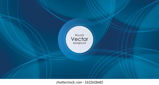 Abstract blue background with circle