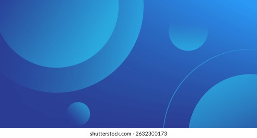 Fondo azul Abstractas con círculo. Composición de Formas dinámicas. Ilustración vectorial