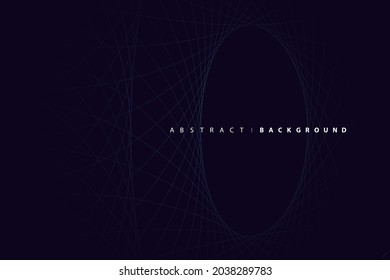 Fondo azul abstracto. Línea circular con diseño conceptual moderno. Ilustración vectorial. Utilizado para la venta de pancartas, papel pintado, folleto