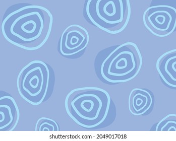 Abstract blue background with circle line pattern
