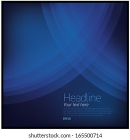 Abstract blue background with circle shapes