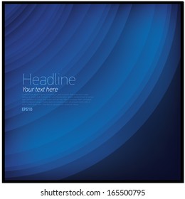 Abstract blue background with circle shapes