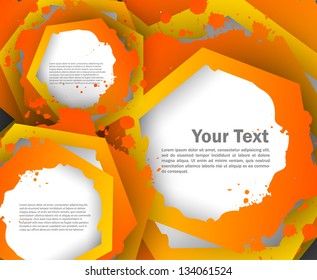 Abstract blue background with circles
