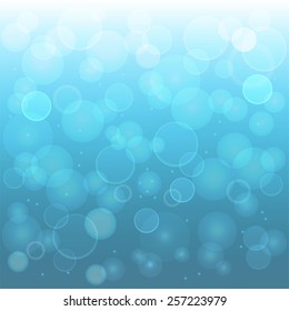 Abstract blue background with circles
