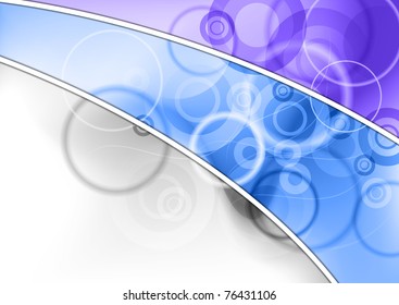 abstract blue background with circles