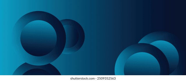 Abstractas fondo azul con círculos. Increíble Vector EPS