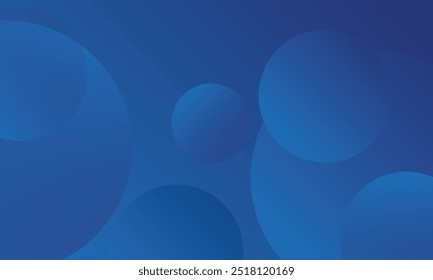 Abstract blue background with circles. Amazing Vector EPS 10