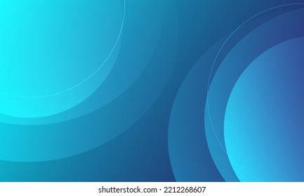 Resumen de fondo azul con círculos. Composición dinámica de formas. Vector Eps10