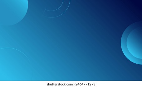 Abstract blue background with circles. Dynamic sound wave. Design element. Vector illustration