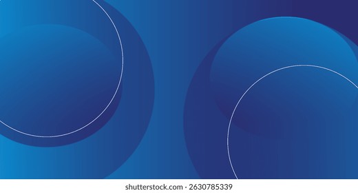 Abstractas fondo azul con círculos. Composición de Formas dinámicas. Vector Eps10