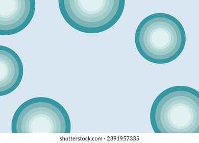 Abstract blue background with circles elegant backdrop. Vector illustration. Soft smooth concept for graphic design, banner, or poster