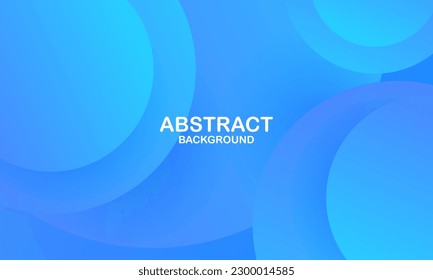 Abstract blue background with circles. Eps10 vector